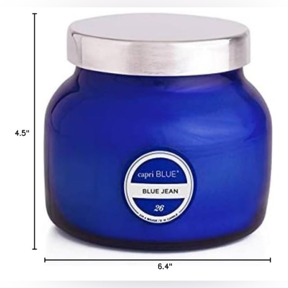 Capri Blue Scented Candles - Soy Candle Wax Blend - Jar Candles Blue Jean (8 oz) - Picture 2 of 7